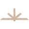 Ekena Millwork Kennewick Smooth Timber Gable Bracket, Douglas Fir, 84"W x 35"H x 3 1/2"D x 5 1/2"F, 10/12 Pitch GBW084X35X0406KEN00SDF - alternate 1
